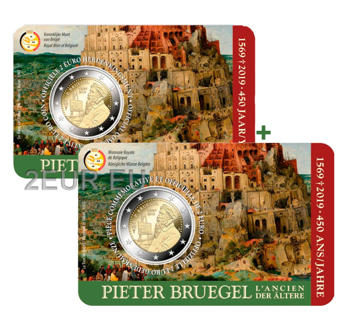 Belgium 2 euro BU 2019 - 450th Anniversary of the Death of Pieter Bruegel the Elder - NL+FR