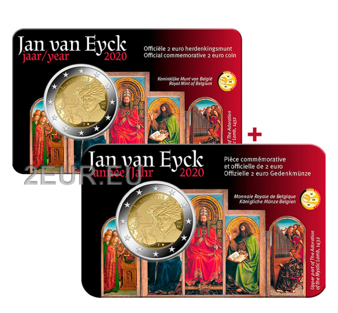 Belgium 2 euro BU 2020 - Jan van Eyck - NL+FR