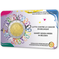 Belgia 2 euro BU 2024 – Võitlus vähi vastu – FR