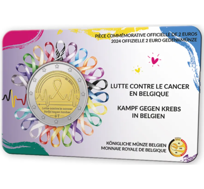 Belgium 2 euro BU 2024 - Cancer Control - FR
