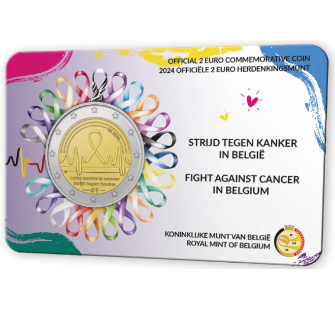 Belgium 2 euro BU 2024 - Cancer Control - NL