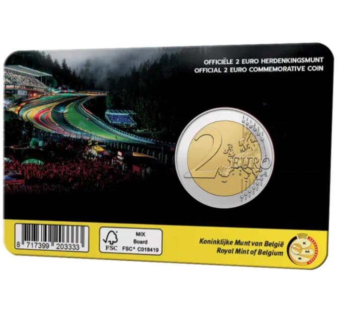 Belgium 2 euro BU 2025 - Circuit de Spa-Francorchamps - FR