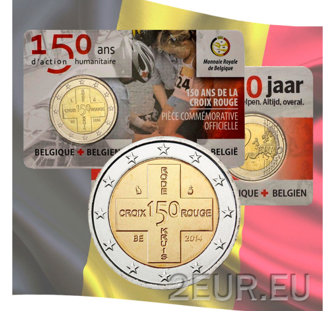 Belgium 2 euro BU 2014 - 150 Years Belgian Red Cross - FR