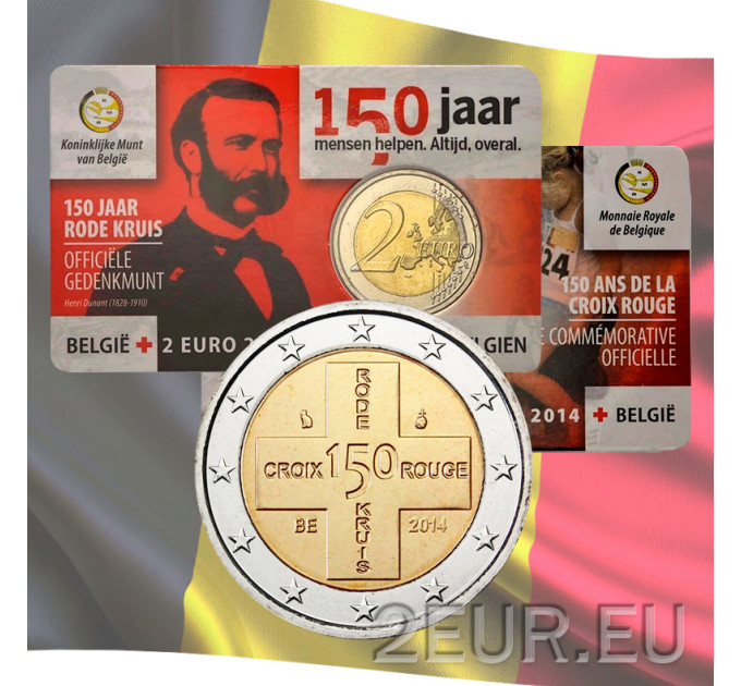 Belgium 2 euro BU 2014 - 150 Years Belgian Red Cross - NL