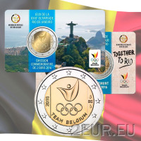  Belgia 2 eurot BU 2016 – suveolümpiamängud Rio de Janeiro – FR
