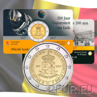  Belgia 2 eurot BU 2017 – 200 aastat Liège’i ülikool - NL 