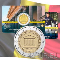  Belgia 2 eurot BU 2017 - 200 aastat Genti Ülikool - FR