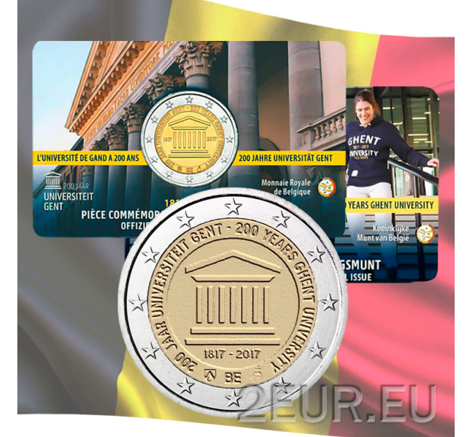 Belgium 2 euro BU 2017 - 200 Years Ghent University - FR