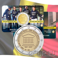  Belgia 2 eurot BU 2017 - 200 aastat Genti Ülikool - NL