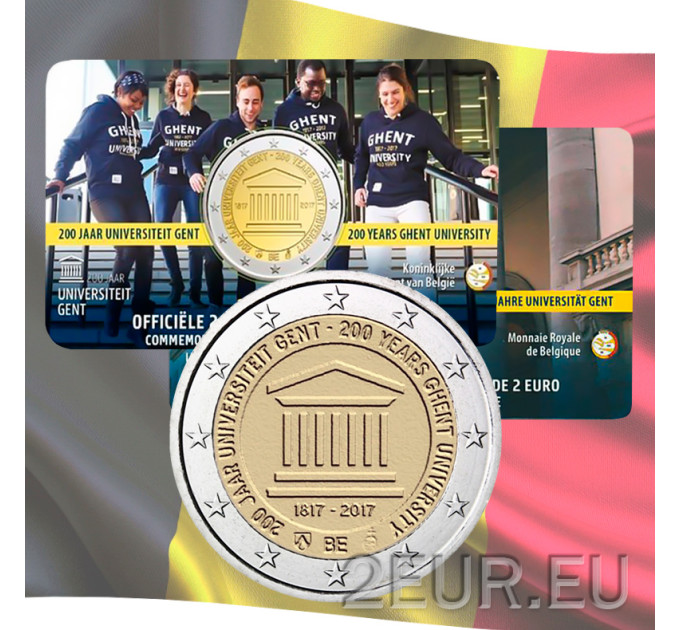 Belgium 2 euro BU 2017 - 200 Years Ghent University - NL