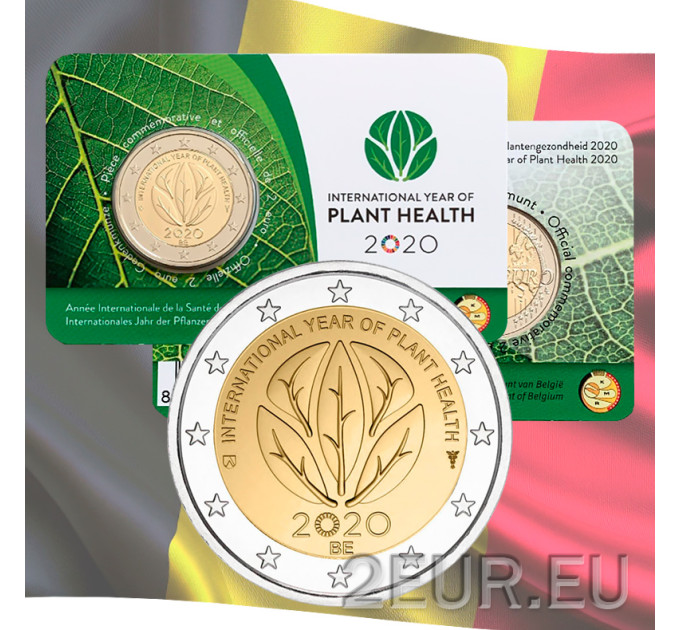 Belgium 2 euro BU 2020 - International Year of Plant Health - FR