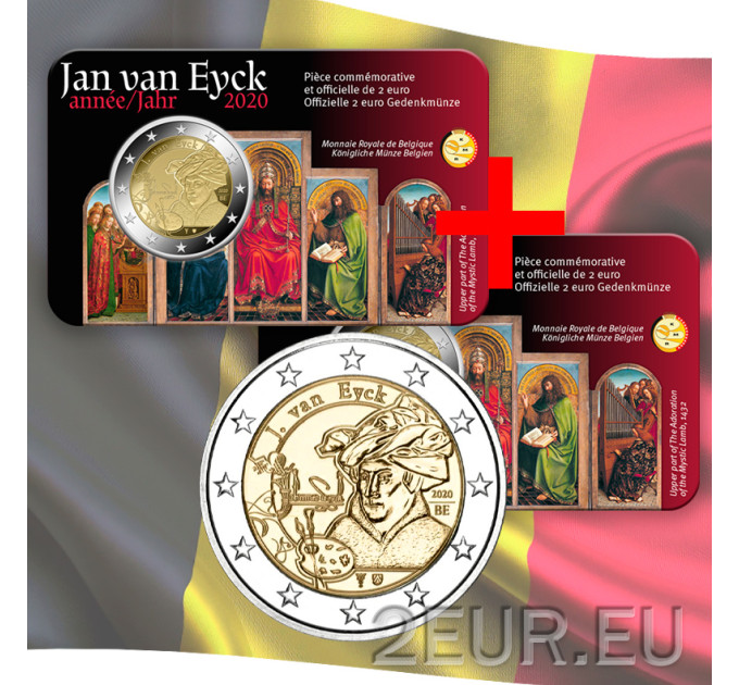 Belgium 2 euro BU  2020 - Jan van Eyck - FR