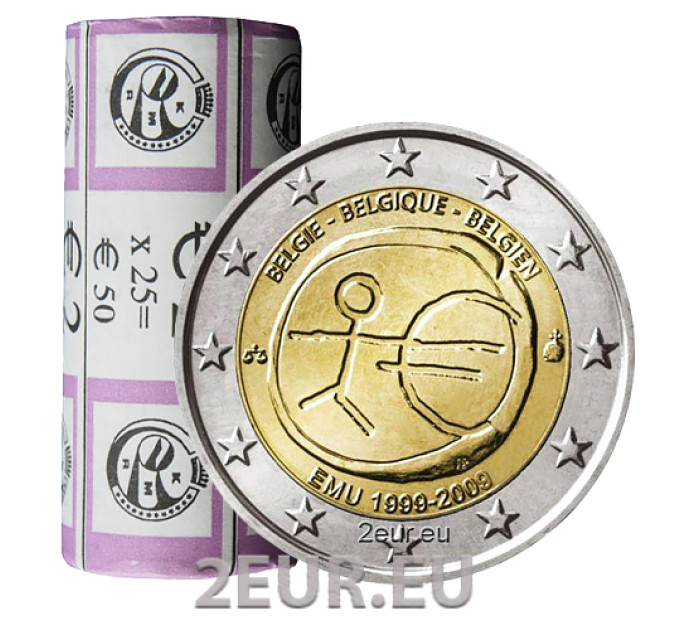 BELGIUM 2 EURO ROLL 2009 - EMU