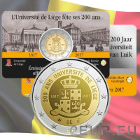  Belgia 2 eurot BU 2017 – 200 aastat Liège’i ülikool - FR