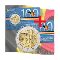 Belgium 2 euro BU 2021 - 100th anniversary of the Belgium - Luxembourg Economic Union (BLEU) - NL+FR