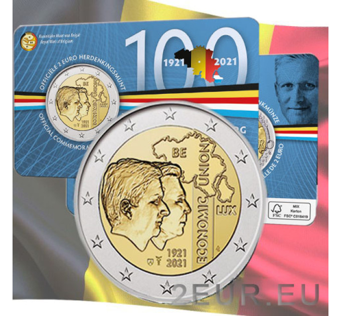 Belgium 2 euro BU 2021 - 100th anniversary of the Belgium - Luxembourg Economic Union (BLEU) - NL
