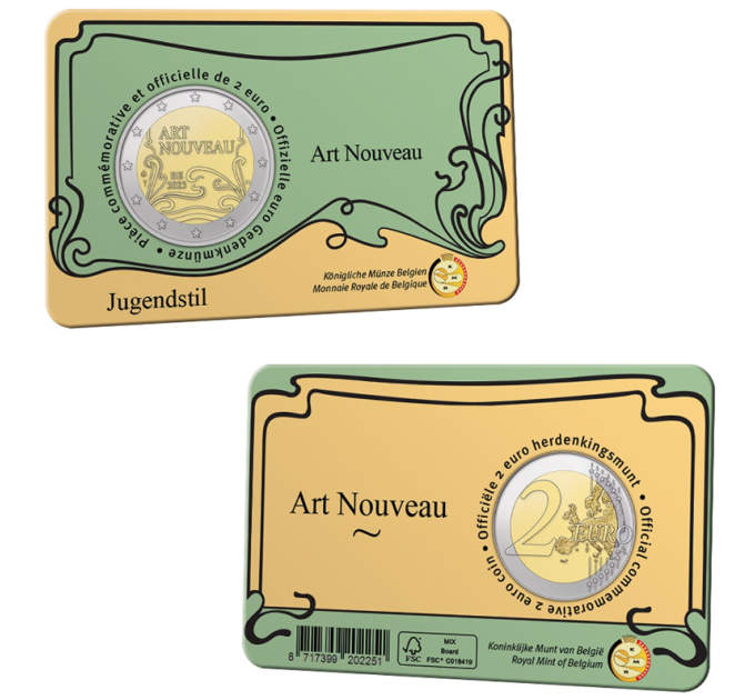 Belgium 2 euro BU 2023 - Art Nouveau in Brussels - NL+FR