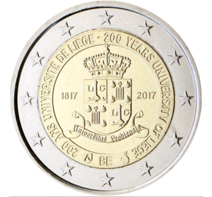 Belgium 2 euro UNC 2017 - 200 Years University of Liège
