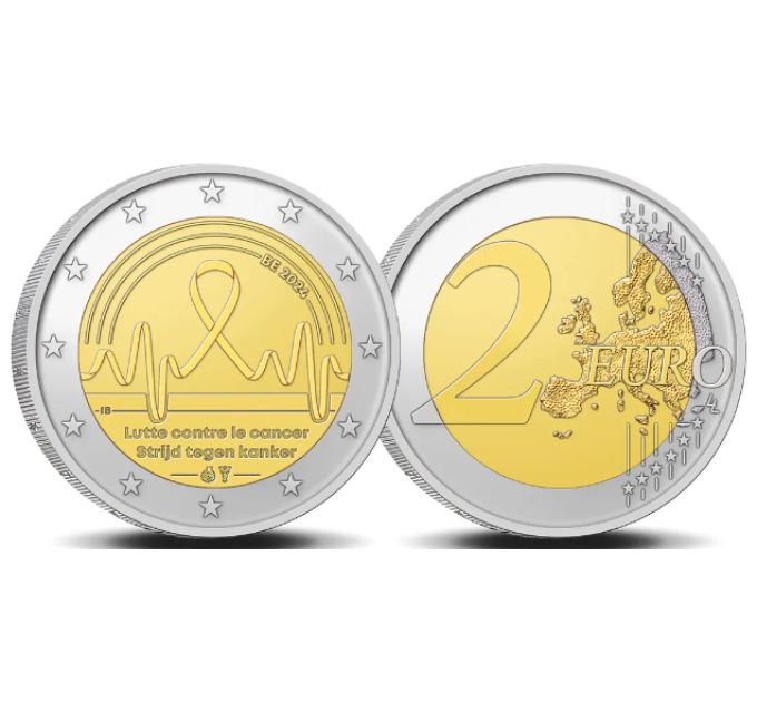 Belgium 2 euro UNC 2024 - Cancer Control