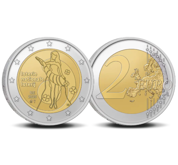 Belgium 2 euro UNC 2025 - National Lottery Belgium