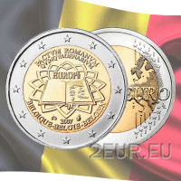 Belgia 2 euro UNC 2007 - 50-aastane Rooma leping 