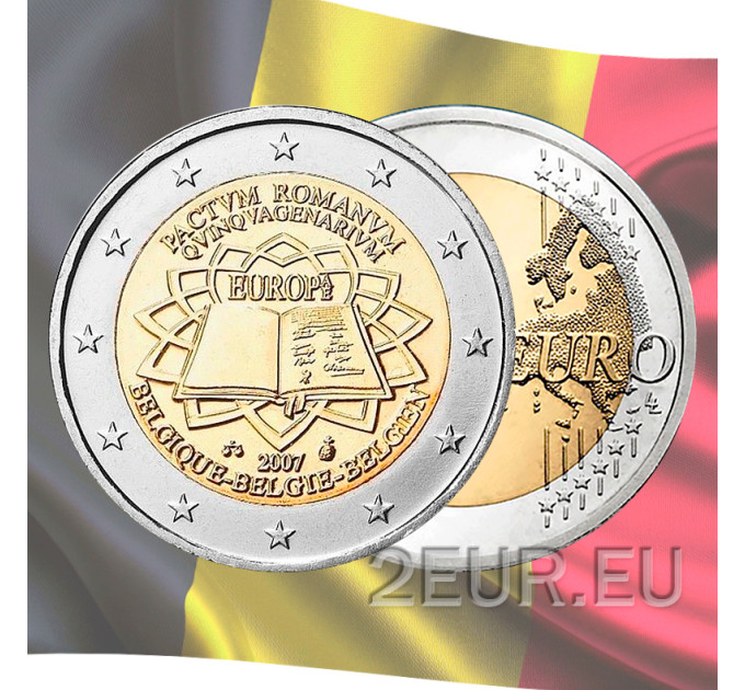 Belgium 2 euro UNC 2007 - 50 Years State treaty
