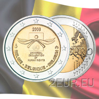 Belgia 2 euro UNC 2008 - Inimõiguste väljakuulutamise 60 aastapäev 