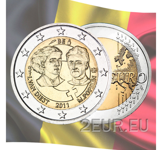 Belgium 2 euro UNC 2011 - 100 Years International Women's Day
