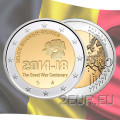 Belgium 2 euro UNC 2014 - 100 Years since the Beginning of World War I