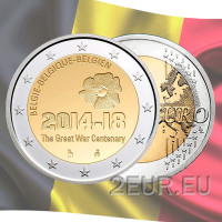Belgium 2 euro UNC 2014 - 100 Years since the Beginning of World War I 