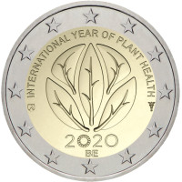 Belgia 2 euro UNC 2020 – rahvusvaheline taimetervise aasta 