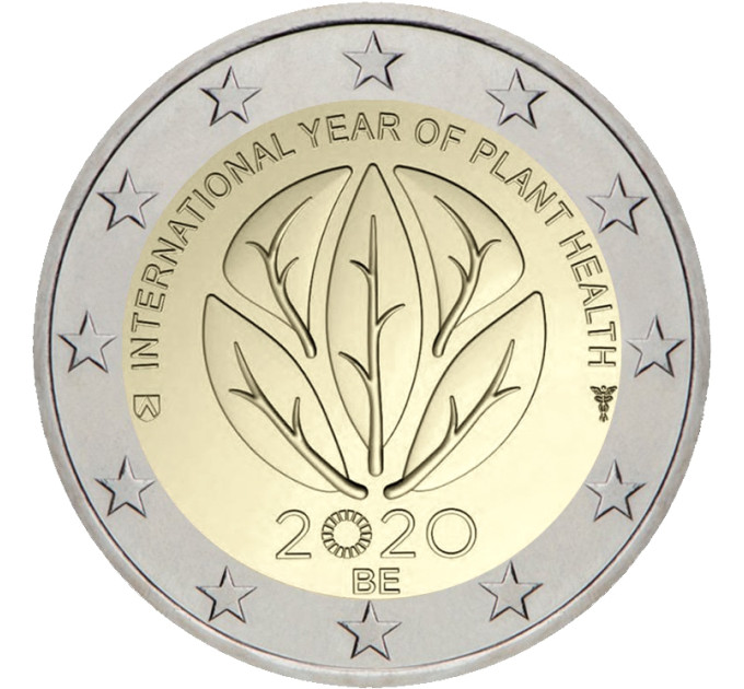 Belgium 2 euro UNC 2020 - International Year of Plant Health