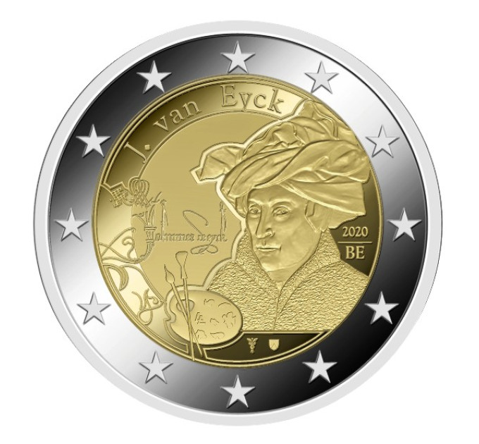 Belgium 2 euro UNC 2020 - Jan van Eyck