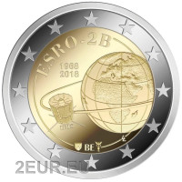 Belgia 2 euro UNC 2018 - Euroopa satelliit ESRO 2B 