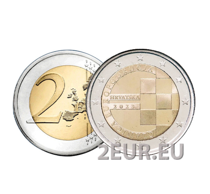 Croatia 2 euro UNC 2023 - The Introduction of the Euro as the Official Currency of Croatia