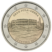 Horvaatia 2 eurot UNC 2025 – Grad Pula – Arena