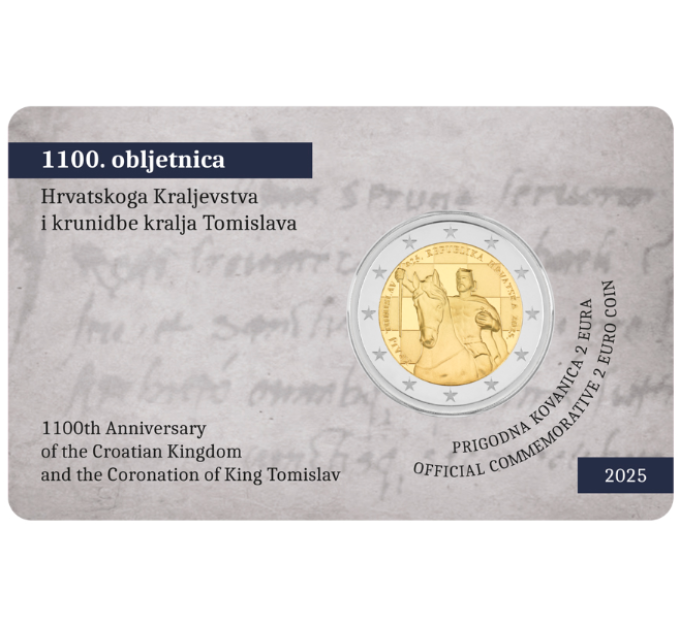 Croatia 2 euro BU 2025 - 1100th Anniversary of the Croatian Kingdom and the Coronation of King Tomislav