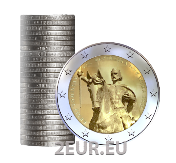 Croatia 2 EURO ROLL 2025 - 1100th Anniversary of the Croatian Kingdom and the Coronation of King Tomislav