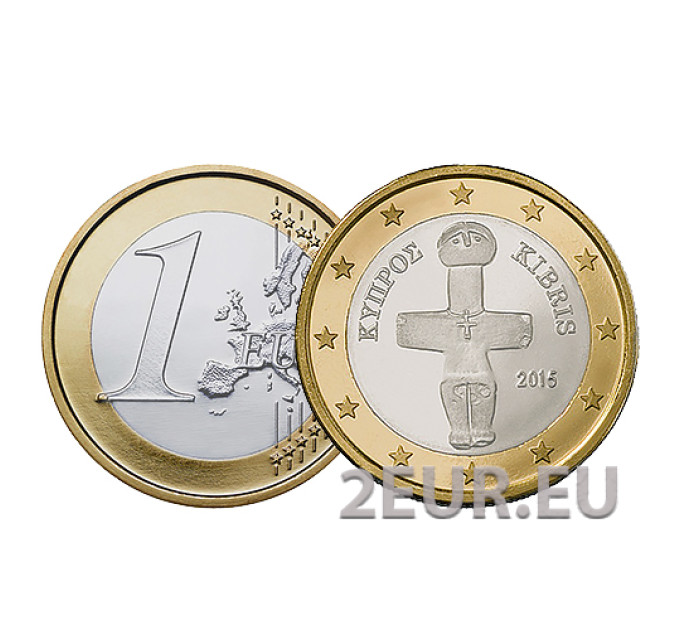 Cyprus 1 euro UNC 2015