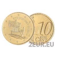 Küpros 10 senti UNC 2023