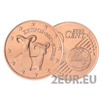 Küpros 2 senti UNC 2015