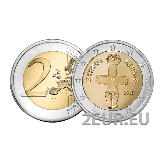 Cyprus 2 euro UNC 2015