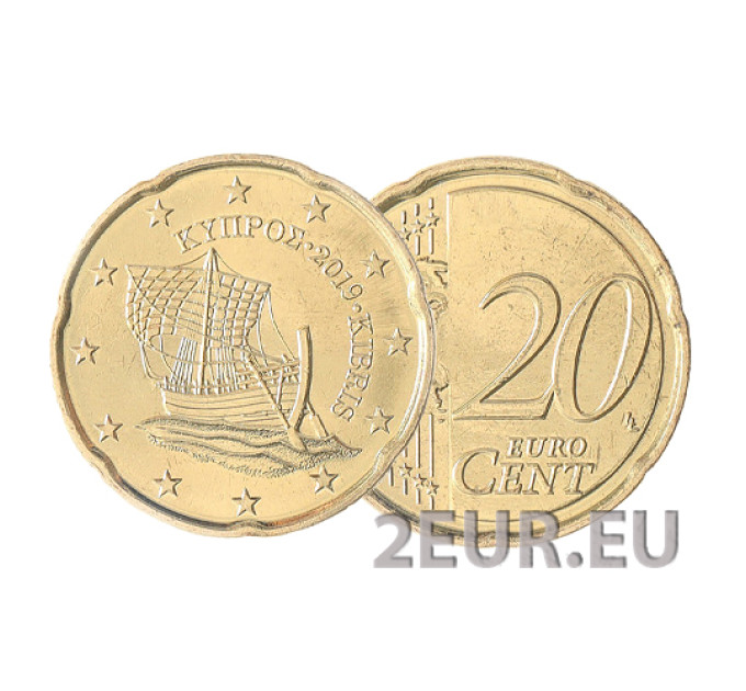 Cyprus 20 cent UNC 2019