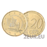 Küpros 20 senti UNC 2022