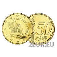 Küpros 50 senti UNC 2019
