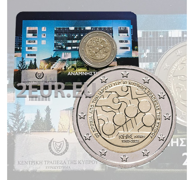 Cyprus 2 euro BU 2023 - 60th Anniversary of Cyprus Central Bank