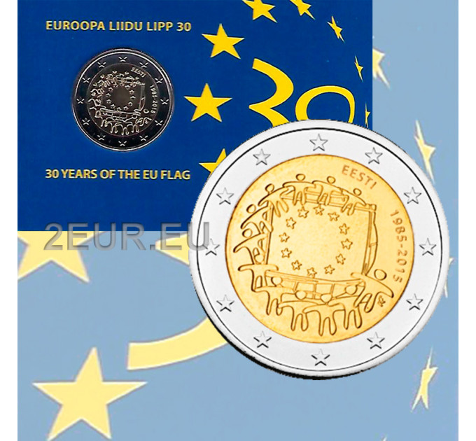 Estonia 2 euro BU 2015 - 30 years of the EU flag