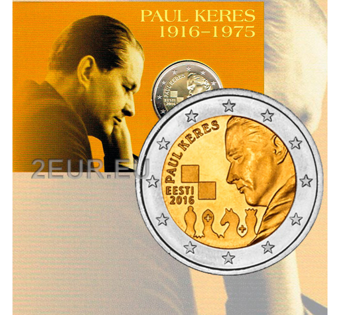 Estonia 2 euro BU 2016 - 100 years since the birth of Paul Keres