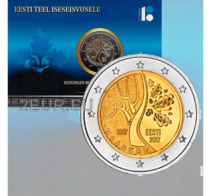 Estonia 2 euro BU 2017 - 100 years of the events that preceded estonia's independence C/C
