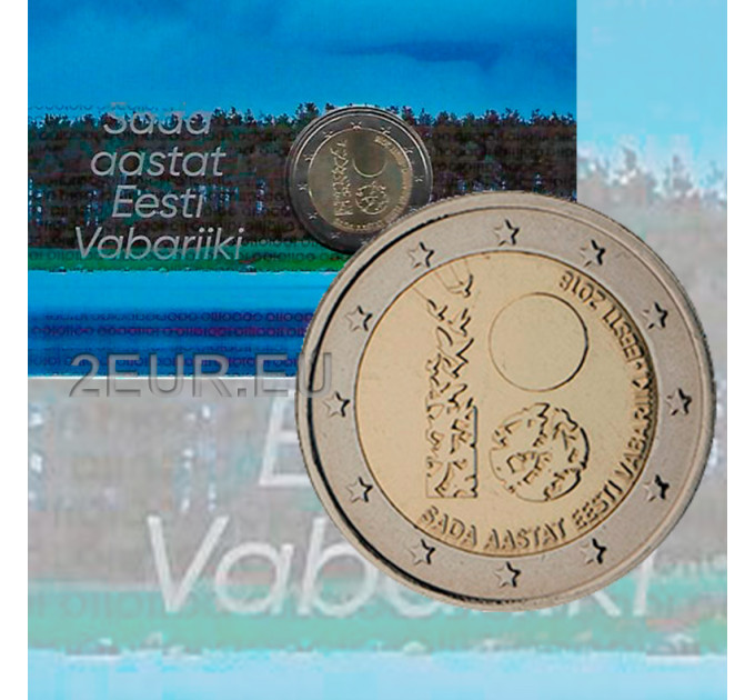 Estonia 2 euro BU 2018 - 100 years anniversary of the republic of Estonia